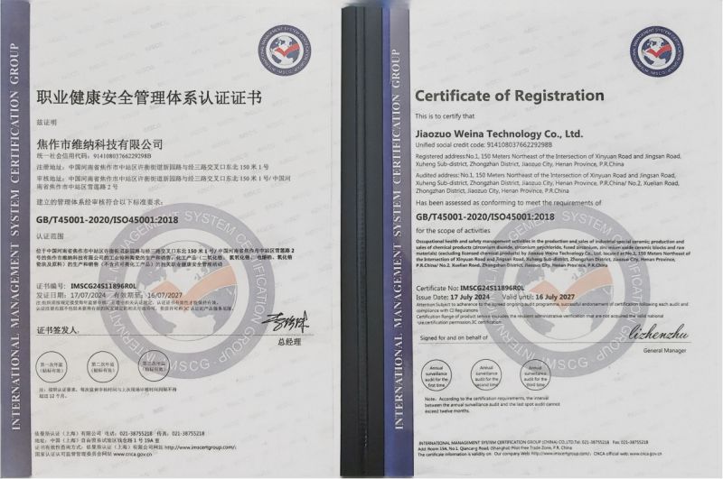 Occupational Health and Safety Management System Certification